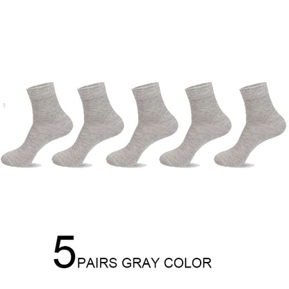 2020 Brand New Men's Cotton Socks Black Business Casual Breathable Spring Summer Male Crew Socks Meias Hot Sale Sokken Size38-45
