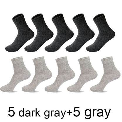 2020 Brand New Men's Cotton Socks Black Business Casual Breathable Spring Summer Male Crew Socks Meias Hot Sale Sokken Size38-45