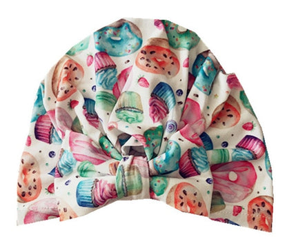 1Single Pcs Mom Baby Matching Turban Spring Autumn Leopard Flower Printed Turban Infant Headwrap Hair Accessories for Newborn