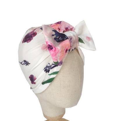 1Single Pcs Mom Baby Matching Turban Spring Autumn Leopard Flower Printed Turban Infant Headwrap Hair Accessories for Newborn