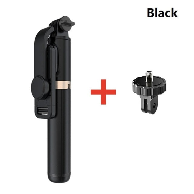 FANGTUOSI aluminum alloy Wireless Bluetooth Selfie Stick Foldable Monopods Universal Tripod for Smartphones for Action Cameras