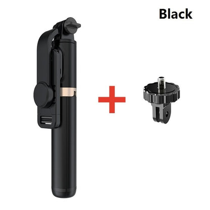 FANGTUOSI aluminum alloy Wireless Bluetooth Selfie Stick Foldable Monopods Universal Tripod for Smartphones for Action Cameras