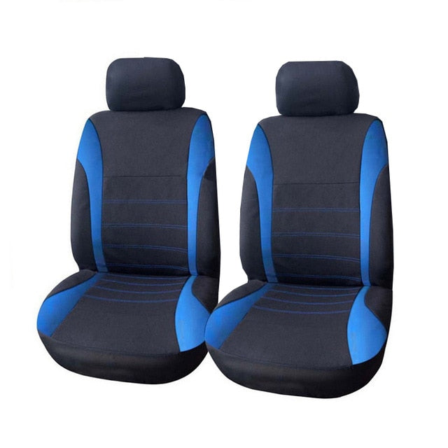 AUTOYOUTH Front car seat covers Gray Front Airbag Ready Sport Bucket Seat Cover, Set of 2  for Cars SUV Truck with 2 mm foam