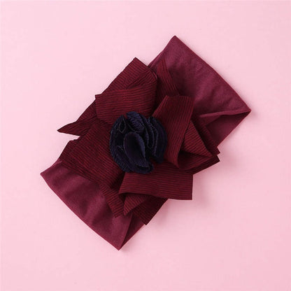 Balleenshiny Infant Child Hair Band Three-dimensional Alloy Rhinestone Crown Headdress Baby Girl Mesh Elastic Headband Turban