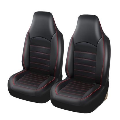 Universal PU Leather Car Front Seat Covers High Back Bucket Seat Cover Fit Most Cars, Trucks, SUVS, 2 PCS Auto Seat Covers