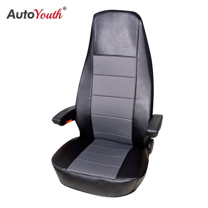Universal PU Leather Car Front Seat Covers High Back Bucket Seat Cover Fit Most Cars, Trucks, SUVS, 2 PCS Auto Seat Covers