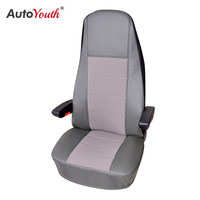 Universal PU Leather Car Front Seat Covers High Back Bucket Seat Cover Fit Most Cars, Trucks, SUVS, 2 PCS Auto Seat Covers