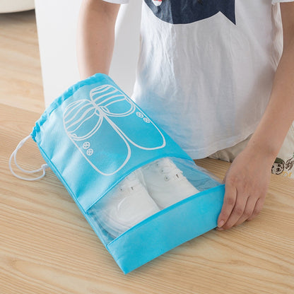 10 PCS Travel Shoe Storage Bag Bundle Mouth Bags For Shoes Waterproof Package Luggage Home Organizer Transparent Dust Bag Shoe