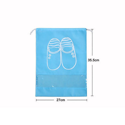 10 PCS Travel Shoe Storage Bag Bundle Mouth Bags For Shoes Waterproof Package Luggage Home Organizer Transparent Dust Bag Shoe