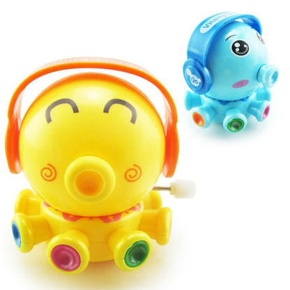 1 Pieces Baby Funny Kids Toys Spring Clockwork Toy Mini Pull Back Jumping Frog/Dog/Lion Wind Up Toys for Children Boys
