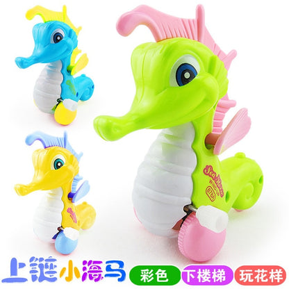 1 Pieces Baby Funny Kids Toys Spring Clockwork Toy Mini Pull Back Jumping Frog/Dog/Lion Wind Up Toys for Children Boys