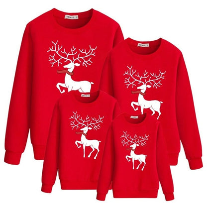 family christmas sweaters father mother daughter son matching outfits look new year kids hoodies clothing mommy and me Clothes