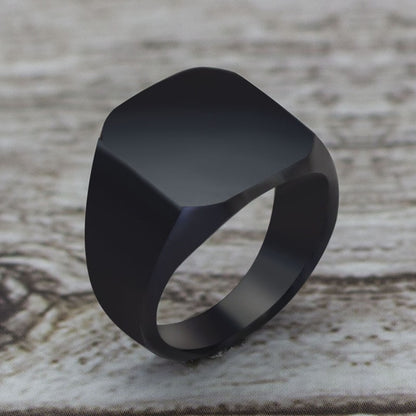 2020 Fashion Simple Style Black Square Ring Classic Ring Wedding Engagement Jewelry