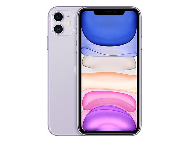 Original unlocked Apple iPhone 11 64GB/128GB/256GB 3110mAh dual 12MP camera A13 chip 6.1 inch LCD screen IOS  LTE 4G