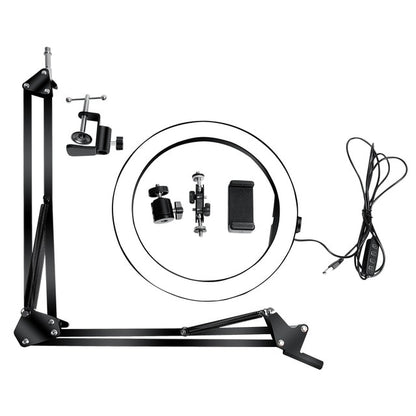 Scissor Arm Stand For Bm800 Microphone Stand With A Spider Cantilever Bracket Universal Shock Mount Mic Holder