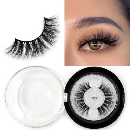 LEHUAMAO Mink Eyelashes 3D Mink Lashes Thick HandMade Full Strip Lashes Cruelty Free Mink Lashes Reusable False Eyelashes Makeup