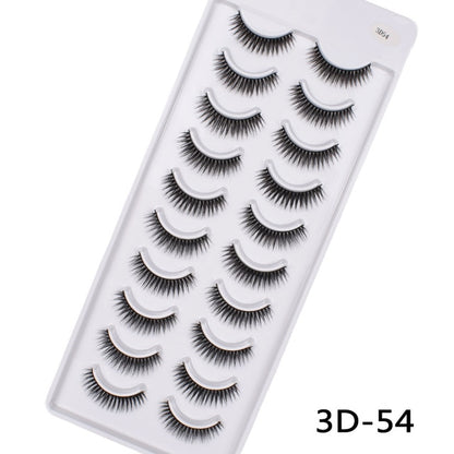 10Pairs 3D Mink Eyelashes Makeup Natural Long False Eyelashes Dramatic Lashes Extension HandMade Fake Eyelash maquiagem