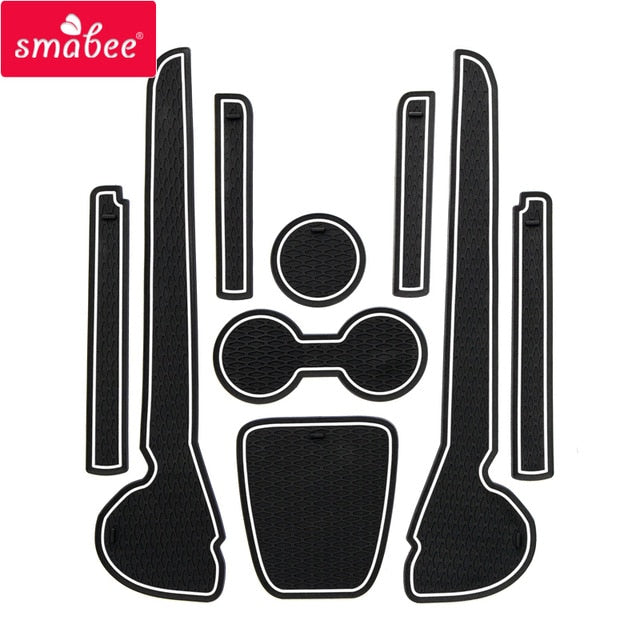 Gate slot pad  For Volkswagen Polo Polo GTI 2011-2019 2020 Dust mats Water Coaster Non-slip mats RED BLUE WHITE