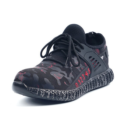 Women And Men's Steel-Toe Work Safety Sport Shoes Casual Breathable Outdoor Sneakers Puncture Proof Boots Comfortable Shoes