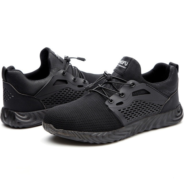 Women And Men's Steel-Toe Work Safety Sport Shoes Casual Breathable Outdoor Sneakers Puncture Proof Boots Comfortable Shoes