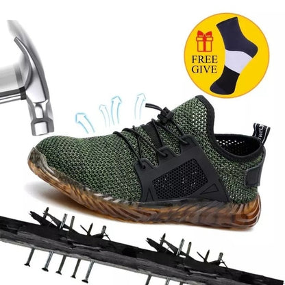 Women And Men's Steel-Toe Work Safety Sport Shoes Casual Breathable Outdoor Sneakers Puncture Proof Boots Comfortable Shoes