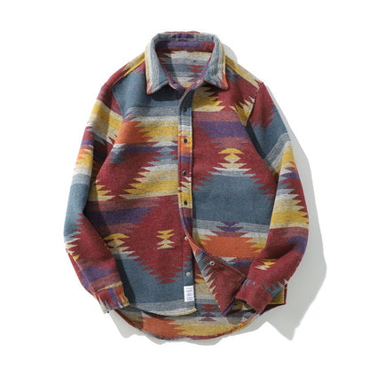 GONTHWID Hip Hop Tie Dye Snap Button Long Sleeve Shirts Men Fashion Casual Streetwear Dress Shirt Coats Male Hipster Shirts Tops