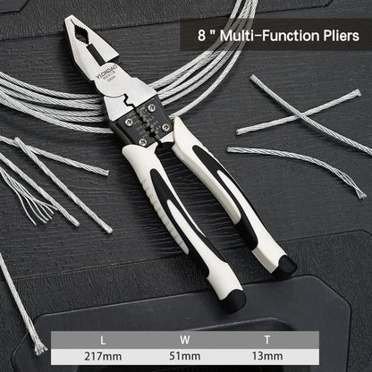6''8''9'' Multifunction Pliers Set Combination Pliers Stripper/Crimper/Cutter Heavy Duty Wire Pliers Diagonal Pliers Hand Tools