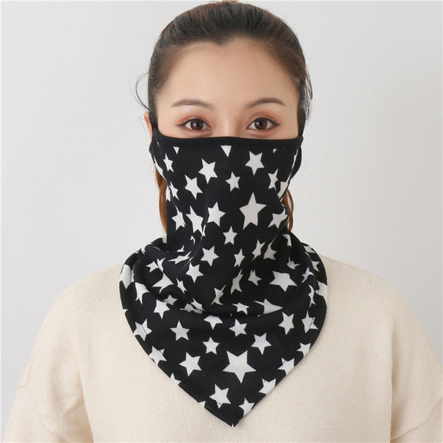 2020 New Women Winter Scarves Cotton Feeling Mask Man Neck Scarf Rings Headband Soft Warm Face Scarfs Masks