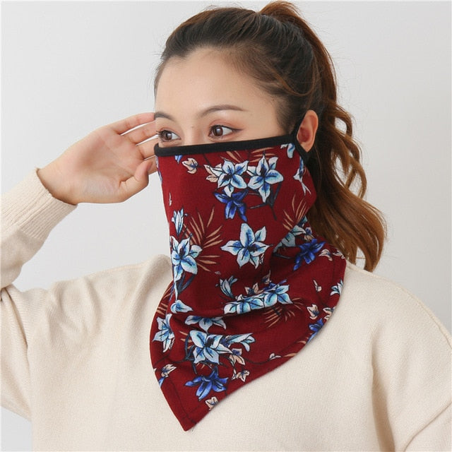 2020 New Women Winter Scarves Cotton Feeling Mask Man Neck Scarf Rings Headband Soft Warm Face Scarfs Masks