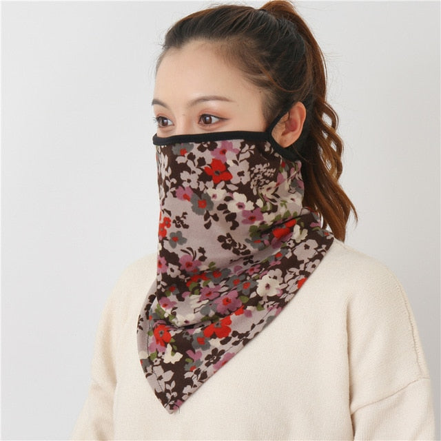 2020 New Women Winter Scarves Cotton Feeling Mask Man Neck Scarf Rings Headband Soft Warm Face Scarfs Masks