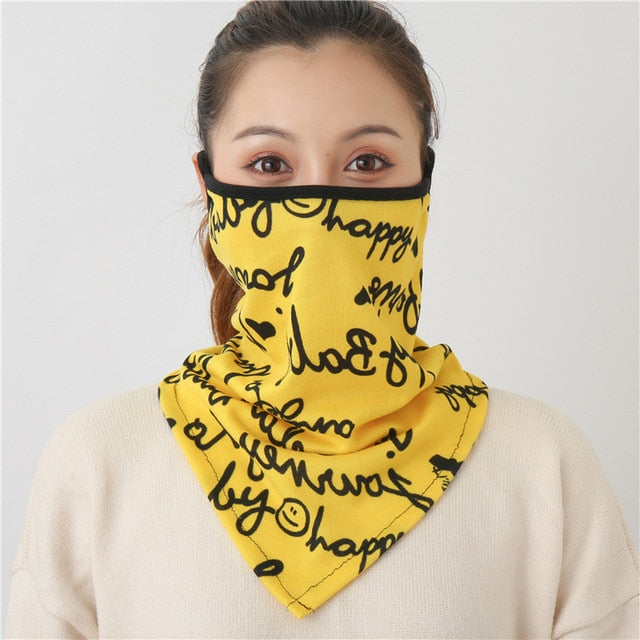 2020 New Women Winter Scarves Cotton Feeling Mask Man Neck Scarf Rings Headband Soft Warm Face Scarfs Masks