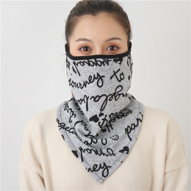 2020 New Women Winter Scarves Cotton Feeling Mask Man Neck Scarf Rings Headband Soft Warm Face Scarfs Masks
