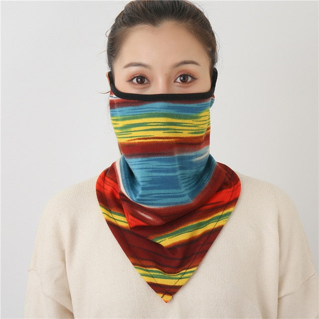 2020 New Women Winter Scarves Cotton Feeling Mask Man Neck Scarf Rings Headband Soft Warm Face Scarfs Masks