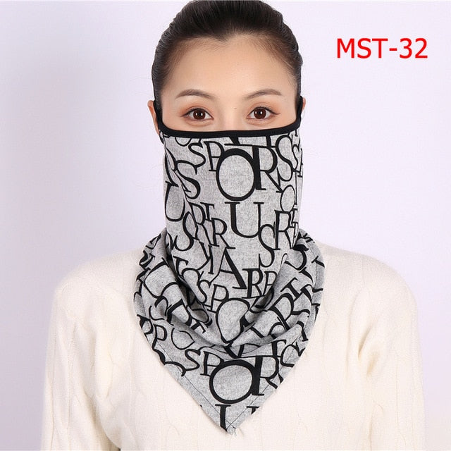 2020 New Women Winter Scarves Cotton Feeling Mask Man Neck Scarf Rings Headband Soft Warm Face Scarfs Masks