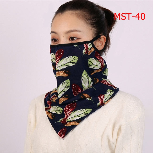 2020 New Women Winter Scarves Cotton Feeling Mask Man Neck Scarf Rings Headband Soft Warm Face Scarfs Masks