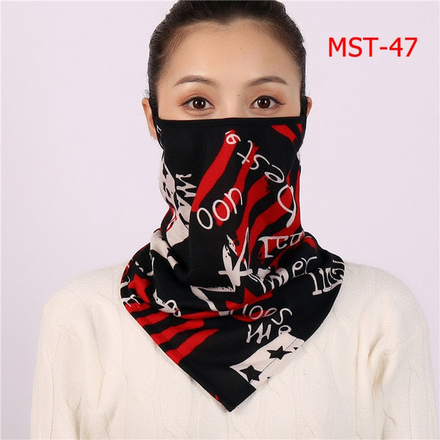 2020 New Women Winter Scarves Cotton Feeling Mask Man Neck Scarf Rings Headband Soft Warm Face Scarfs Masks