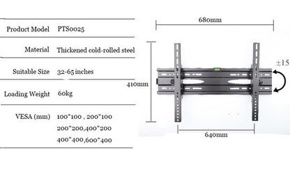 LVDIBAO Universal TV Wall Mount Fixed Bracket For 26''-55'' Flat Screen Load Up To 50 kg Monitor Wall Mount Bracket