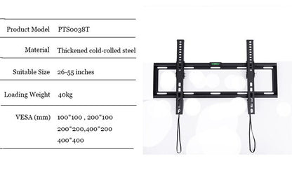 LVDIBAO Universal TV Wall Mount Fixed Bracket For 26''-55'' Flat Screen Load Up To 50 kg Monitor Wall Mount Bracket