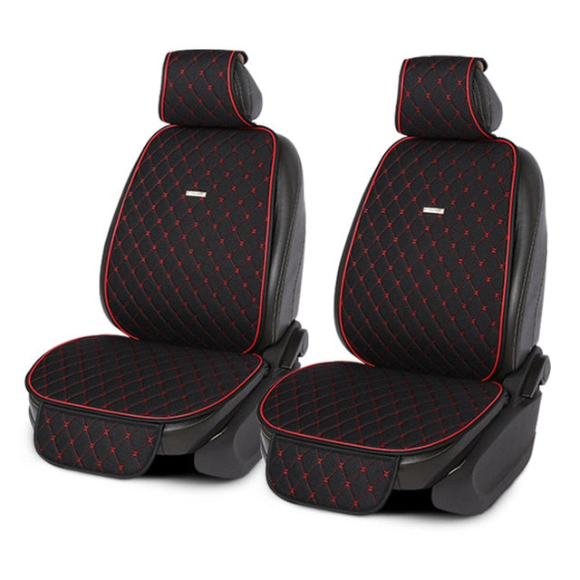 Flax car seat cover breathable comfortable car seat cushion summer and autumn car interior Linen universal size car cape shawl