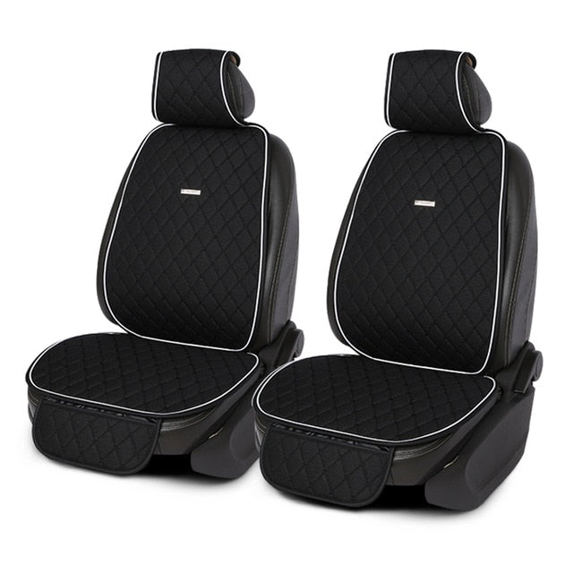 Flax car seat cover breathable comfortable car seat cushion summer and autumn car interior Linen universal size car cape shawl