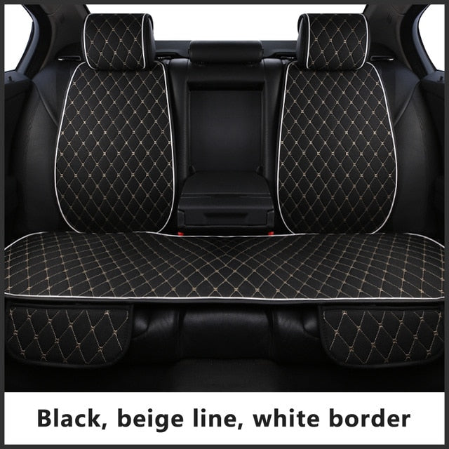 Flax car seat cover breathable comfortable car seat cushion summer and autumn car interior Linen universal size car cape shawl