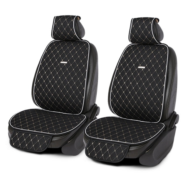 Flax car seat cover breathable comfortable car seat cushion summer and autumn car interior Linen universal size car cape shawl