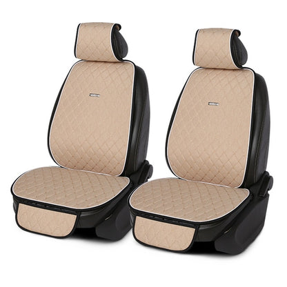 Flax car seat cover breathable comfortable car seat cushion summer and autumn car interior Linen universal size car cape shawl
