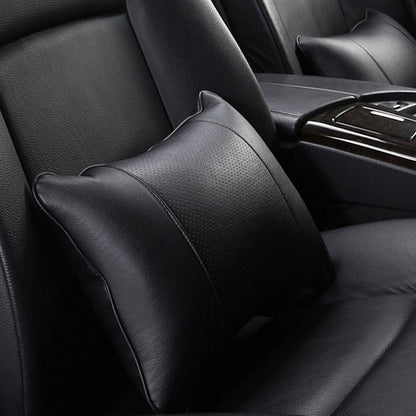 Artificial Leather Car Neck Pillows Support Comfortable Universal Single Headrest Fit For Most Auto Accessories Fills Fiber