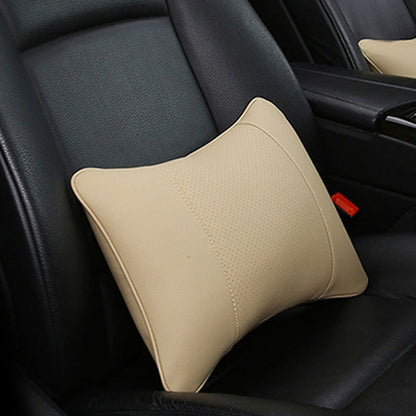 Artificial Leather Car Neck Pillows Support Comfortable Universal Single Headrest Fit For Most Auto Accessories Fills Fiber