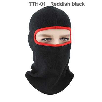 1 Pcs Motorcycle  Polar Fleece Hood Windproof Warm Masked Headgear Face Mask Hat Fleece Soft Equipment Outdoor Riding