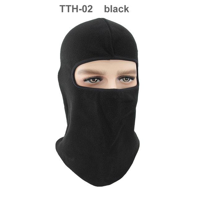 1 Pcs Motorcycle  Polar Fleece Hood Windproof Warm Masked Headgear Face Mask Hat Fleece Soft Equipment Outdoor Riding