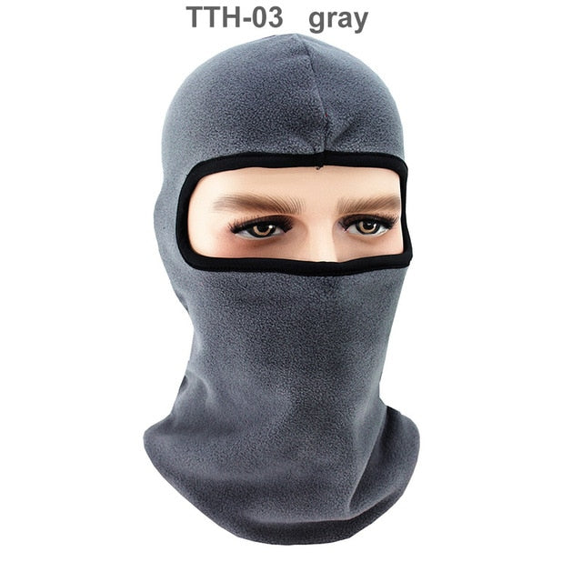 1 Pcs Motorcycle  Polar Fleece Hood Windproof Warm Masked Headgear Face Mask Hat Fleece Soft Equipment Outdoor Riding
