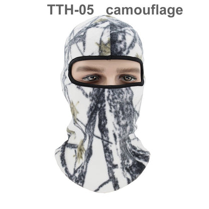 1 Pcs Motorcycle  Polar Fleece Hood Windproof Warm Masked Headgear Face Mask Hat Fleece Soft Equipment Outdoor Riding