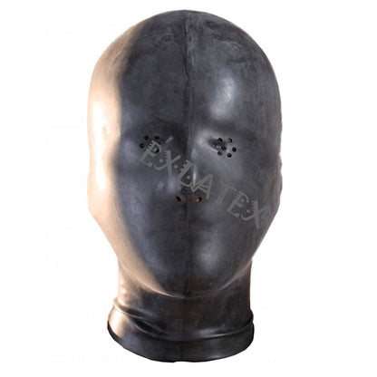 Latex Hood Unisex Deadpool mask sm Mask Perforated Eyes with Nostril Latex Rubber Hoods Fetish bdsm Hood